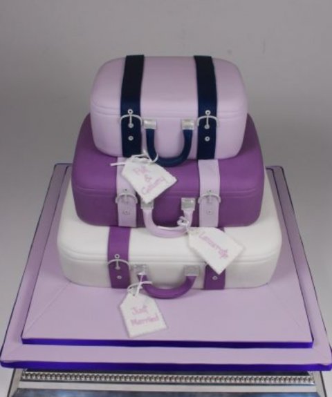 Suitcase design wedding cake - Cakes of Good Taste