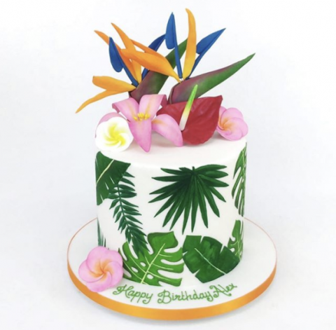 Tropical Birthday Cake - Cakes By Robin