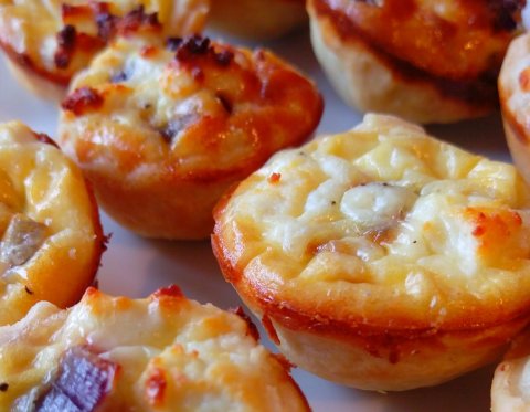 Our goats cheese tartlets - Buen Apetito Wedding & Party Catering