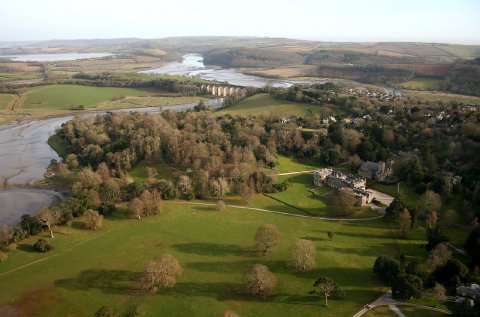 Aerial View of Port Eliot, Cornwall - Port Eliot Estate