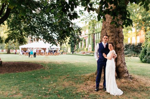 Wedding marquee set within the private lawns of Regent's Park - Regent's University London