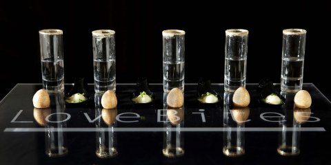 Billionaires truffles with a frangelico pipettes - LoveBites