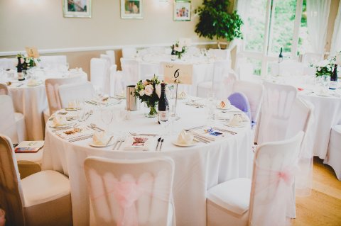 Wedding Breakfast Setup - The Westwood Hotel