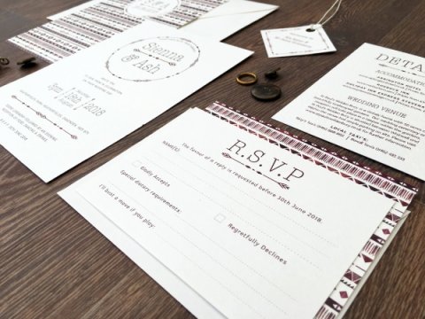 Bohemian stationery suite - Happy Day Design Ltd