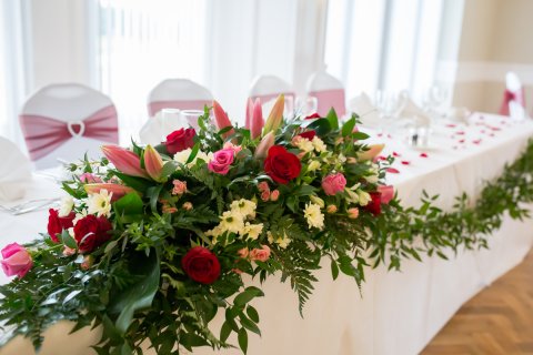 Flowers to suit Valentines themed wedding - The Pavilion