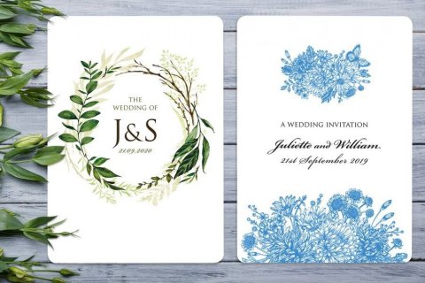 Beautiful A5 wedding invitations - Paperchain Wedding Stationery