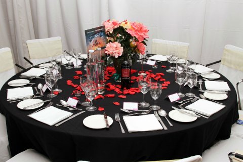 Table set-up example 1 - Ambassadors Bloomsbury Hotel