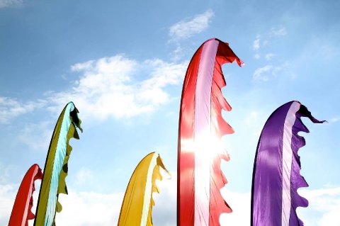 Our beautiful festival flags - My Festival Wedding