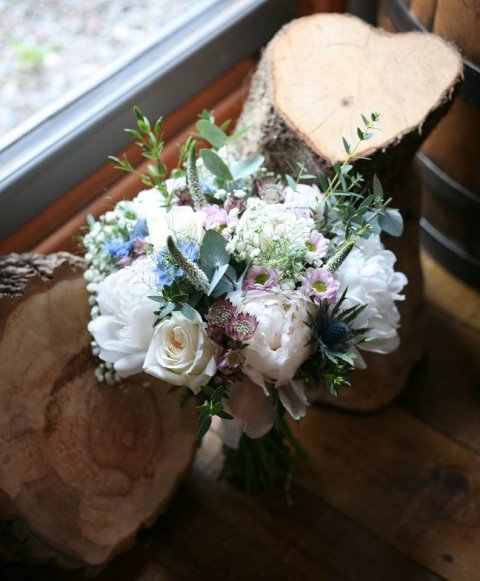 hand tied wedding bouquets - Vanilla Rose