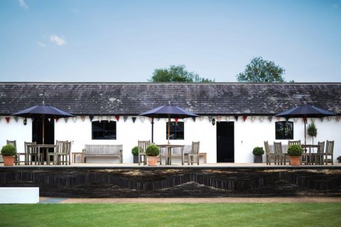 Our Terrace and Lawn - Hendall Manor Barns