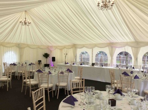 Wedding Marquee Set Up - Old Post House 
