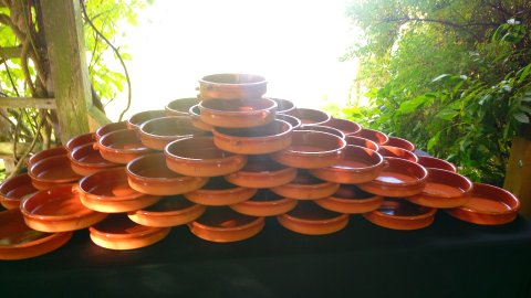 One of our serving options - Buen Apetito Wedding & Party Catering