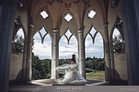 Bridal portrait at Painshill Park in Surrey - Kreative Klicks Photography