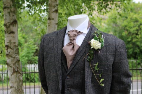 Tweed three piece wedding suit - Chimney Formal Menswear