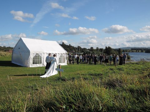 Ceremony overlooking Loch ken - Loch Ken Weddings