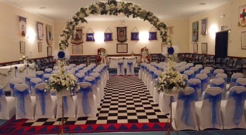 Have your ceremony in our stunning Masonic Suite - Corby Masonic Complex