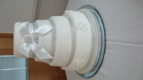 Cakes Beautiful Diamante Wedding Cake - Cakes Beautiful