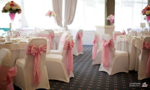 Pink wedding breakfast - Moorland Garden Hotel