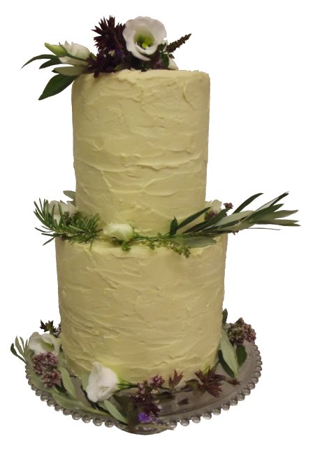 Textured white chocolate Wedding Cake - Cakes Individually Iced