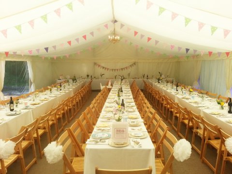 long tables for rustic wedding - 24 Carrot Events
