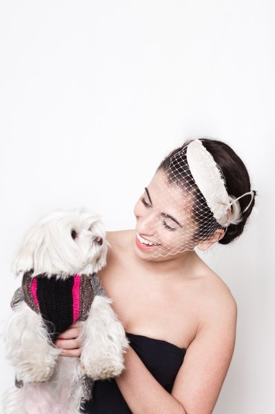 Veiled bridal headband. - Katherine Elizabeth Millinery