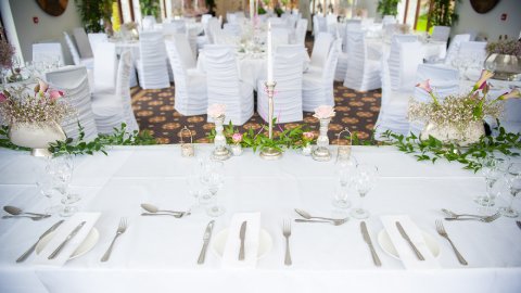 View from the top table - Bron Eifion Country House Hotel