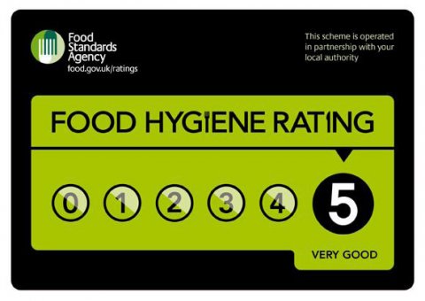 Food Hygiene - 5 star - Hunters Hall