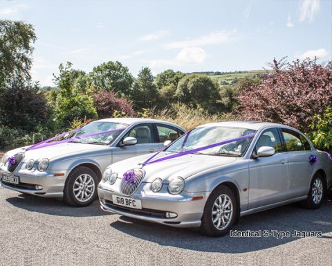 Identical S-Type Jaguars - GSP Wedding Cars