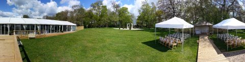 A stunning panoramic of our gardens - The Garden Rooms
