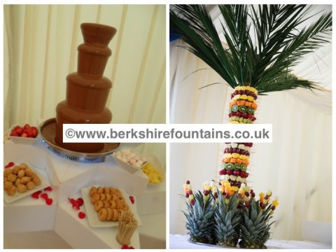 Chocolate Fountain and Fruit Palm Tree - Berkshire Chocolate Fountains