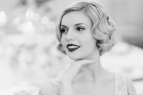 Wedding Hair and Makeup - Lipstick and Curls-Image 40807