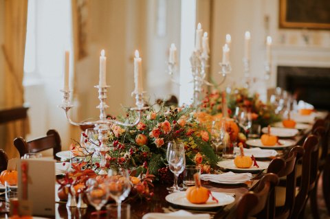 Bespoke Autumnal/Pumpkin Styling - English Rose Stationery