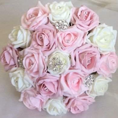 Katie Medium Bouquet with jewels - 4ever Bridal Bouquets