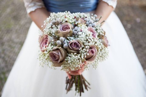 Vintage winter bridal bouquet - Cabbagewhite Flowers