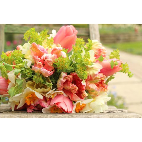 Spring Wedding Bouquet - Cherfold Cottage Flowers