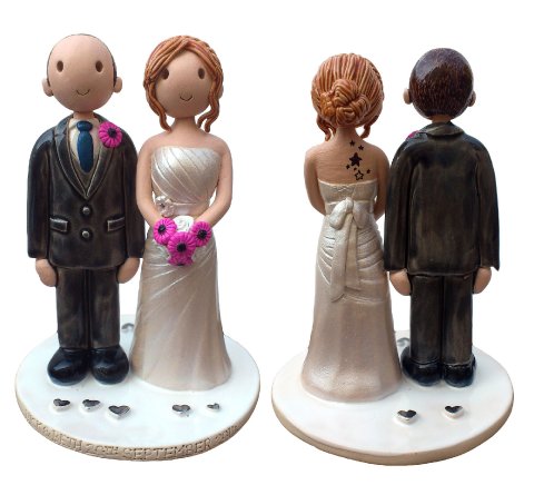 Tattoo wedding cake topper - Atop of the tier