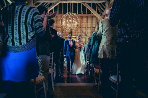Just Married. Courtesy of Hatches & Matches Photography - Odo's Barn