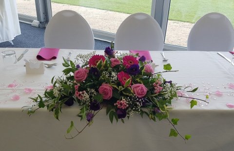 top table arrangement - Oopsie Daisy Flowers