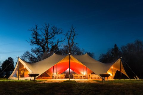 A stretch marquee - Hockering House 