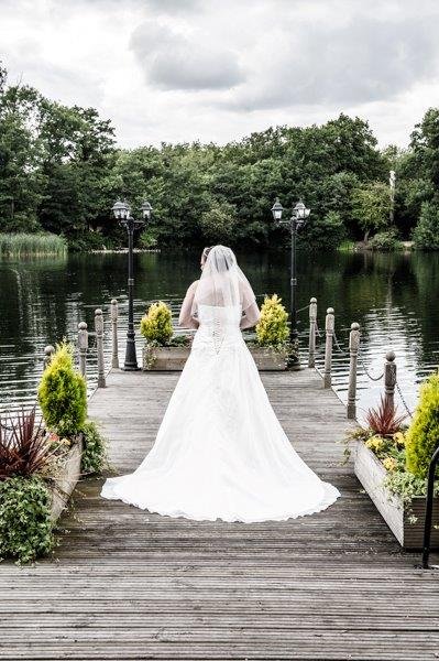 Bride on the jetty - Inn On The Lake