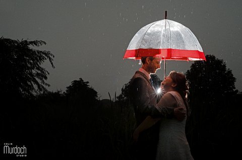 Rainy wedding day at Skipbridge Farm. - Colin Murdoch Studio
