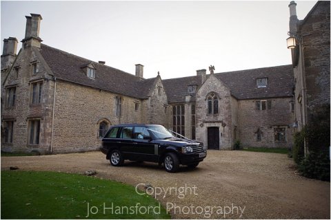 Arriving at Chavenage - Chavenage House