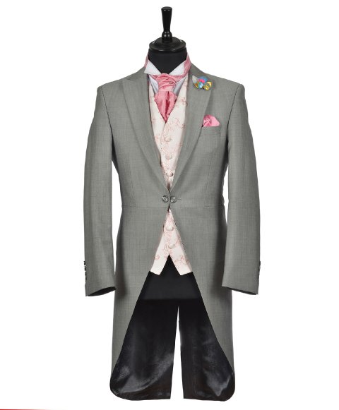 Ascot Grey Cavendish Slim Fit Morning Suit - Hugh Harris Formal
