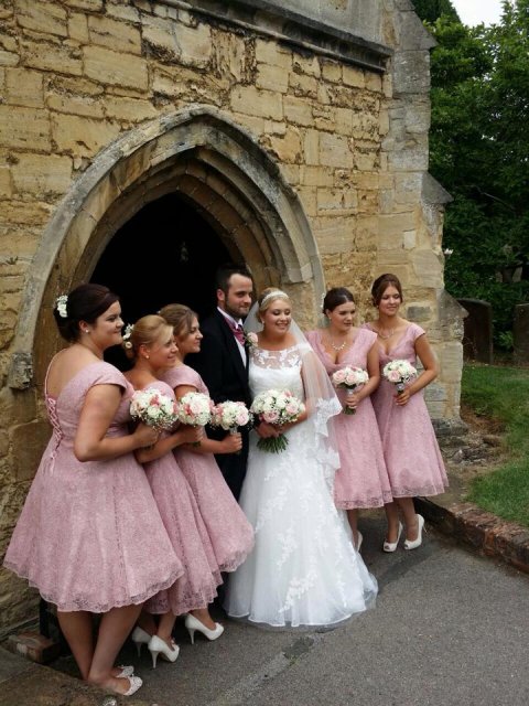 Jenny and her beautiful maids in Pronovias - Embrace Bridal and Occasion Wear Ltd - Exclusively 16+