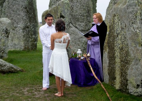 Handfasting at Stonehenge - Circle of Life Celebrants