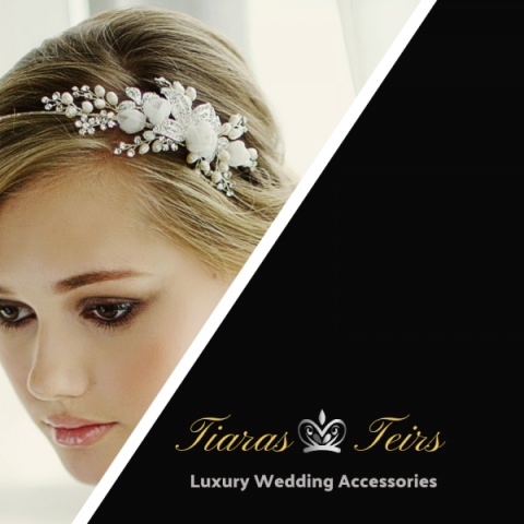 wedding hair bands - Tiaras & Teirs