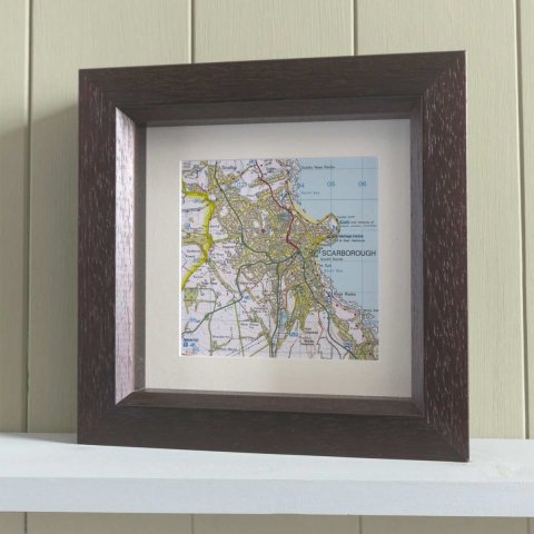 Personalised Map Memories Square Frame - £49.99 - The Present Finder