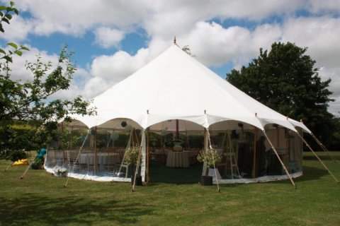 12m Round Traditional Marquee - Richardson Event Hire
