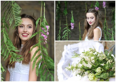 bride and flowers - Jade Doherty Photography