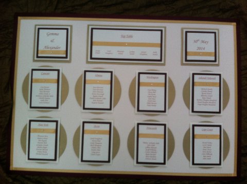 Table Plan - Claire Blake Occasion Stationery